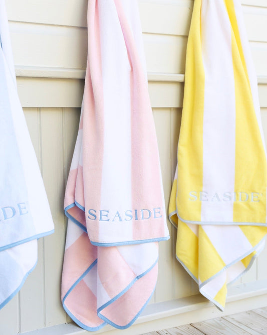 Pink Stripe Weezie Seaside Florida Beach Towel The Seaside Style