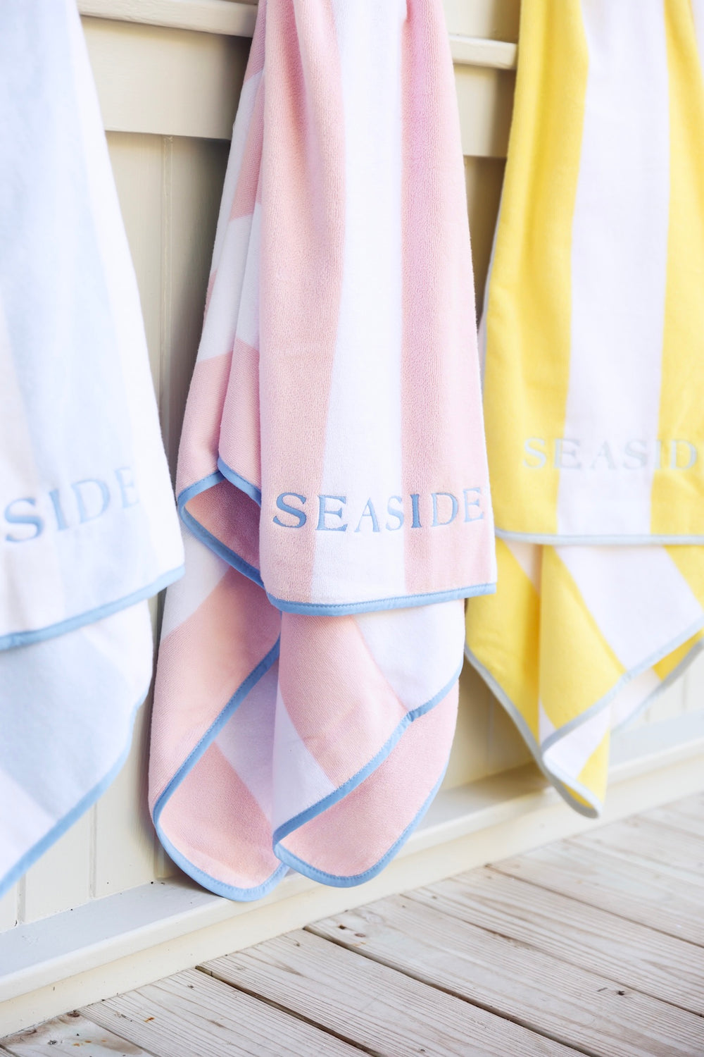 Pink Stripe Weezie Seaside Florida Beach Towel The Seaside Style 