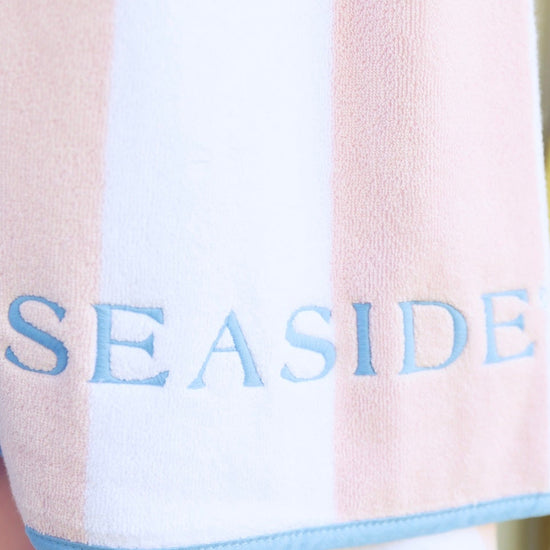 Pink Stripe Weezie Seaside Florida Beach Towel The Seaside Style 
