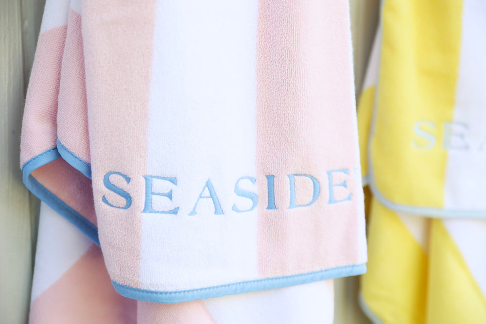Pink Stripe Weezie Seaside Florida Beach Towel The Seaside Style 
