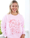 REBECCA ILLUSTRATED SEASIDE CREWNECK The Seaside Style 30A