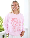 REBECCA ILLUSTRATED SEASIDE CREWNECK The Seaside Style 30A