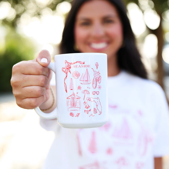 REBECCA ILLUSTRATED SEASIDE MUG Seaside Florida 30A The Seaside Style