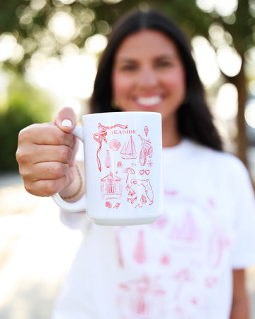 REBECCA ILLUSTRATED SEASIDE MUG Seaside Florida 30A The Seaside Style