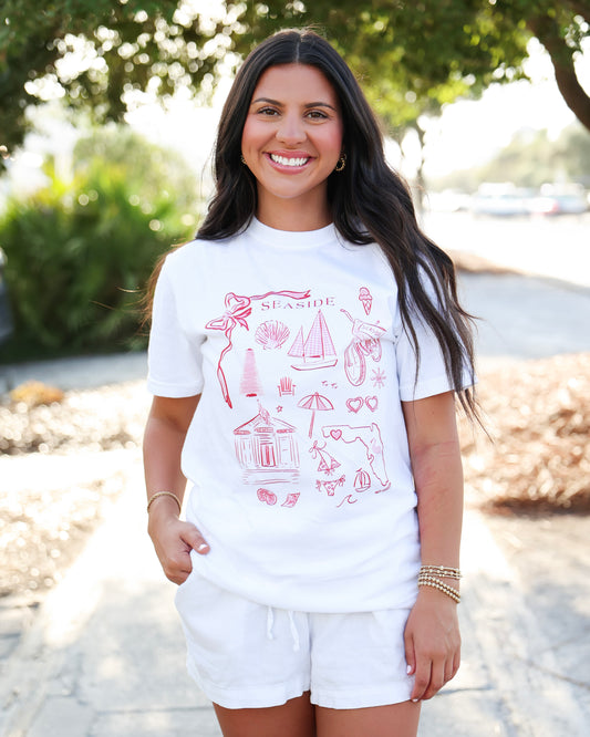 REBECCA ILLUSTRATED SEASIDE TEE Seaside Florida 30A The Seaside Style