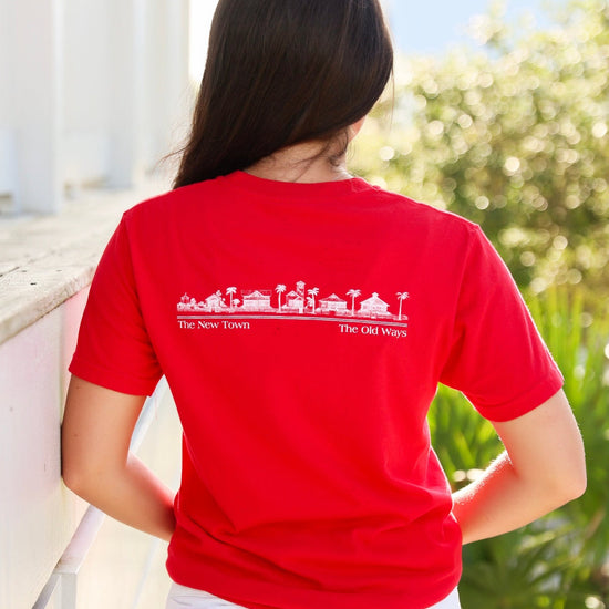 Red rojo Shortsleeve Unisex Seaside Tee