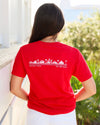 Red rojo Shortsleeve Unisex Seaside Tee