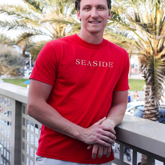 Red Shortsleeve Unisex Seaside Florida Tee The Seaside Style 30A