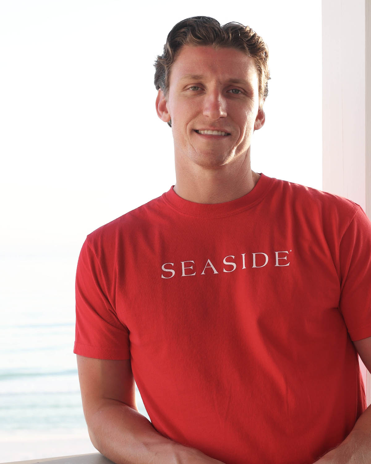 Red Shortsleeve Unisex Seaside Florida Tee The Seaside Style 30A