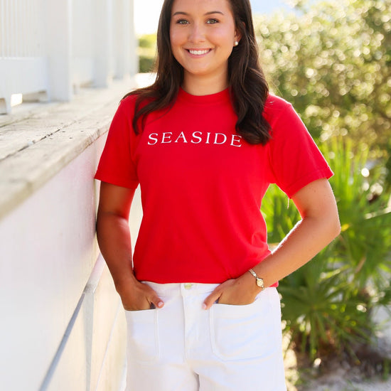 Red rojo Shortsleeve Unisex Seaside Tee