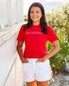 Red rojo Shortsleeve Unisex Seaside Tee