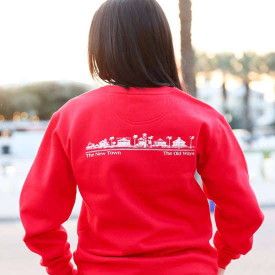 Red Unisex Seaside Sweatshirt