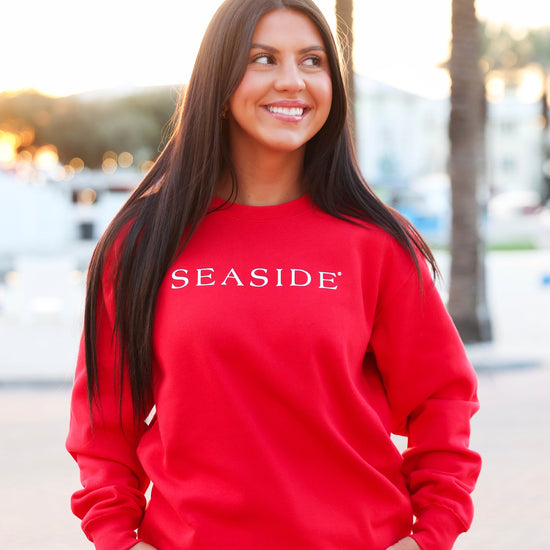 Red Unisex Seaside Sweatshirt
