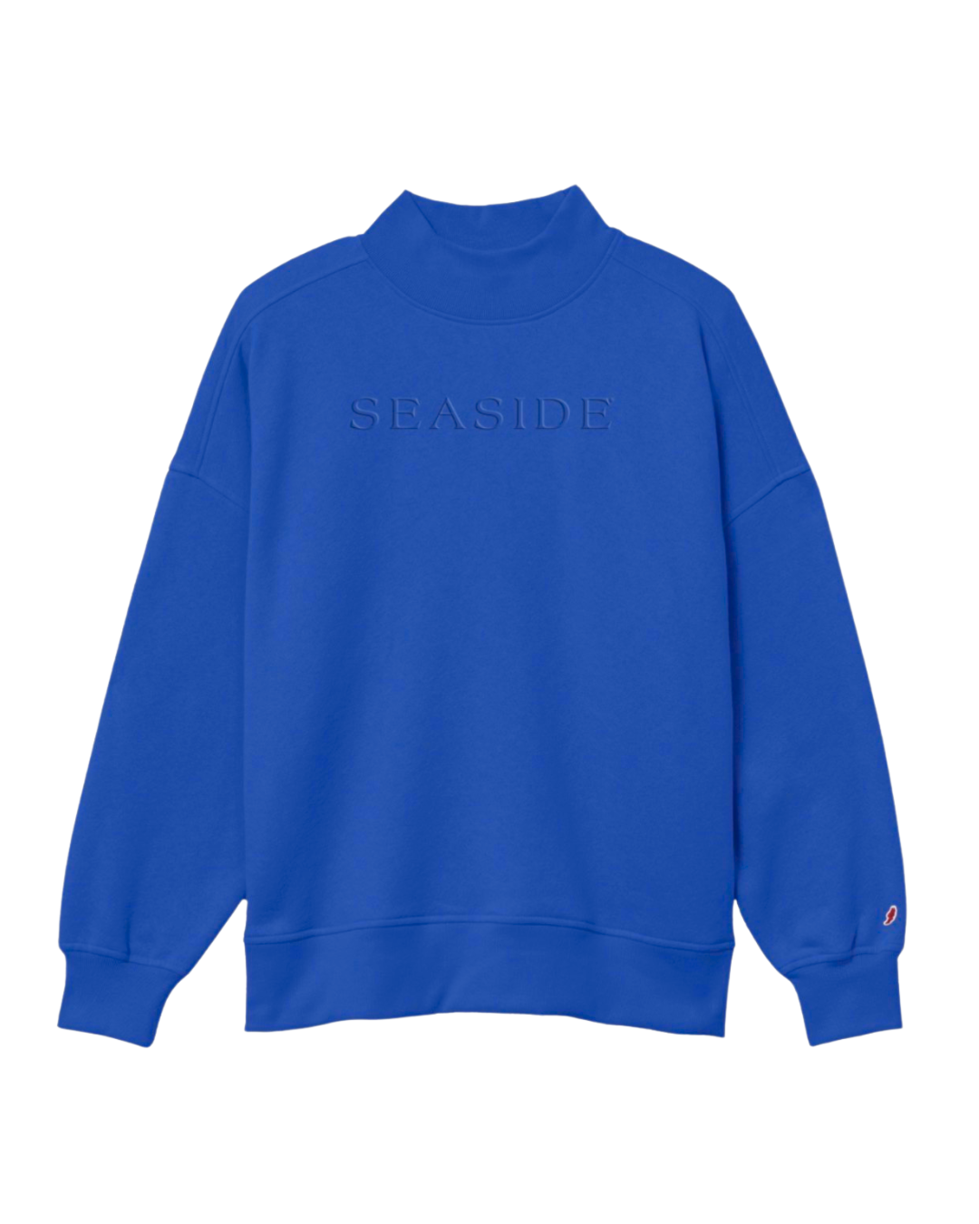 Royal Blue Seaside Mock Neck Sweatshirt the seaside style 30a