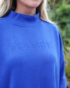 Royal Seaside Mock Neck Sweatshirt 30A The Seaside Style