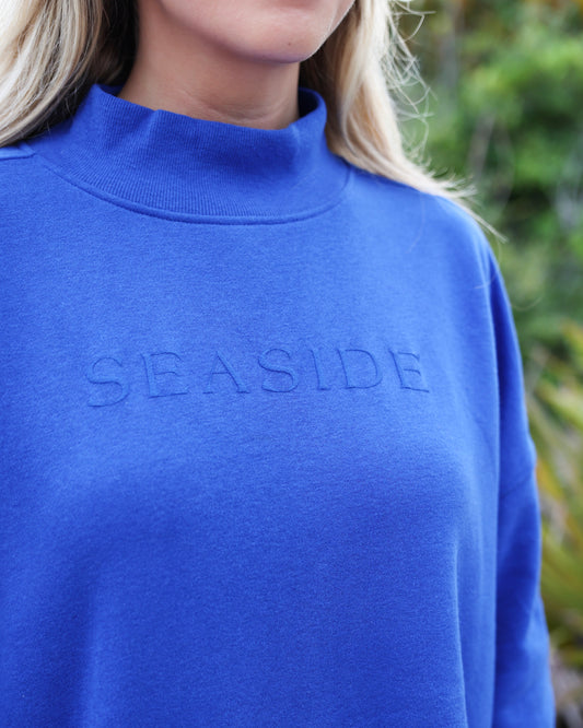 Royal Seaside Mock Neck Sweatshirt 30A The Seaside Style