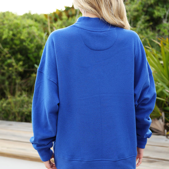 Royal Seaside Mock Neck Sweatshirt 30A The Seaside Style