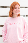 SEASIDE® Blossom Pink Sweatshirt with Watermelon Lettering