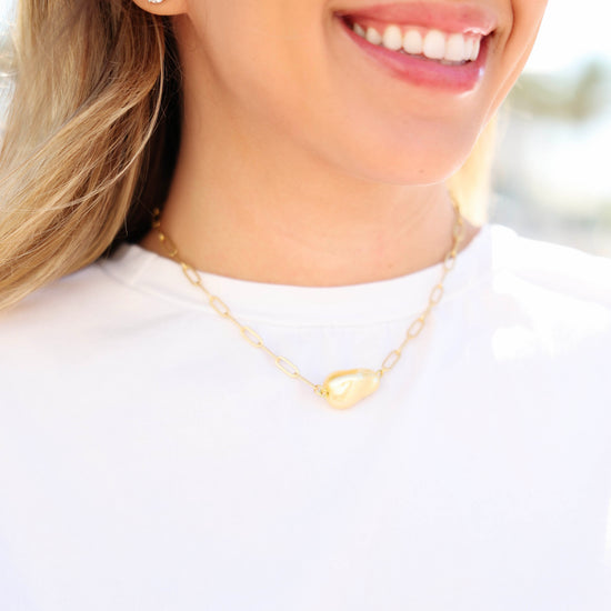 Sarah Pearl Necklace Butter Seaside Florida 30A Jewelry