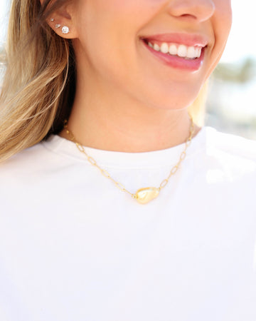 Sarah Pearl Necklace Butter Seaside Florida 30A Jewelry