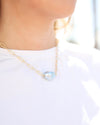 Sarah Pearl Necklace Chambray Seaside Florida 30A