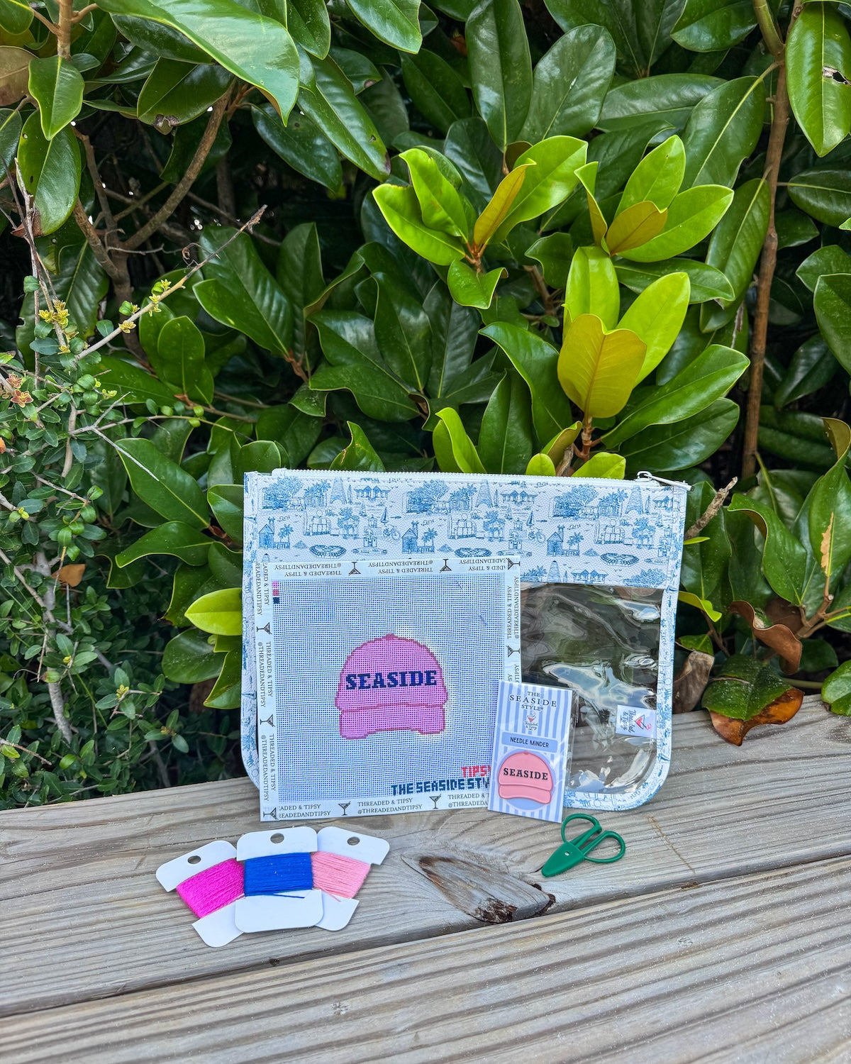 Pink Seaside Hat Needlepoint Kit The Seaside Style 30a