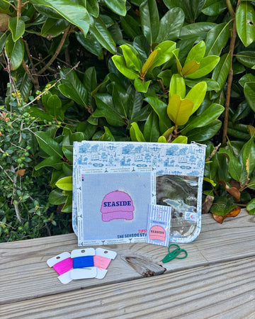 Pink Seaside Hat Needlepoint Kit The Seaside Style 30a