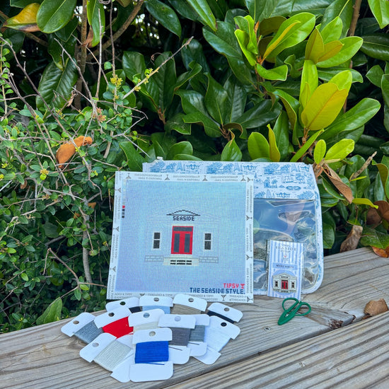 Seaside Post Office Needlepoint Kit The Seaside Style 30a