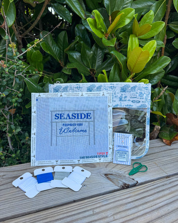 Seaside Welcome Sign Needlepoint Kit The Seaside Style 30a
