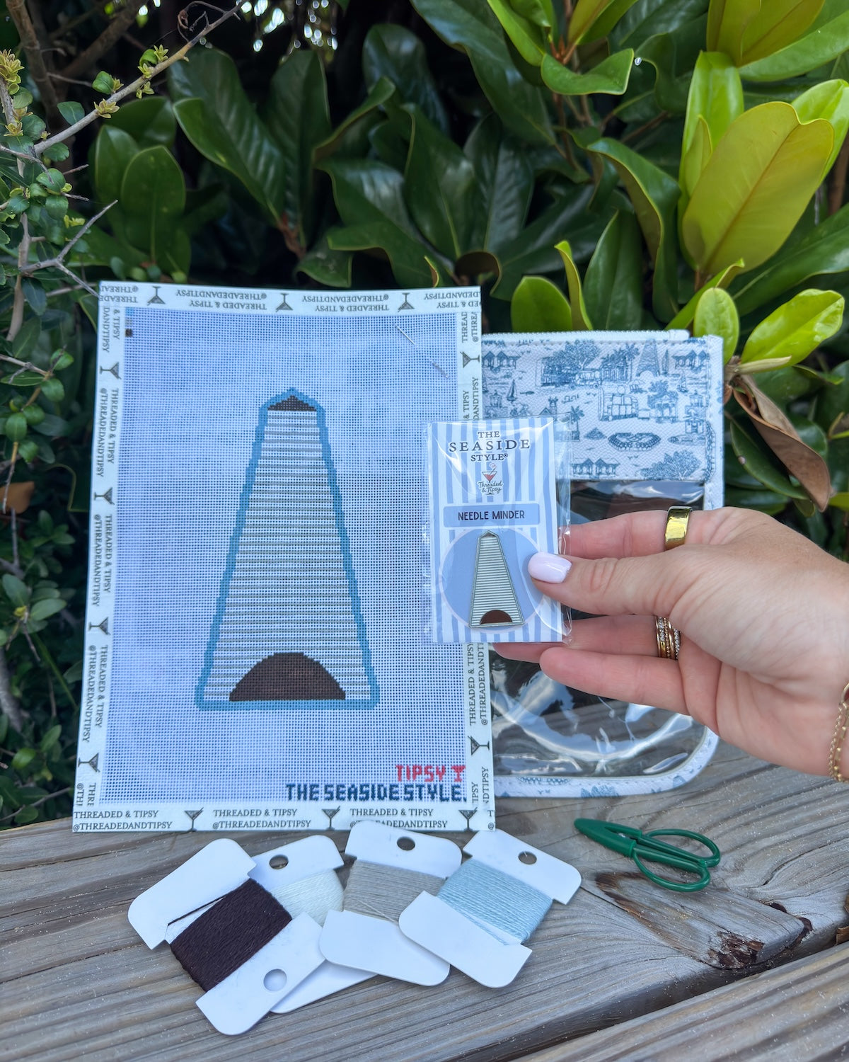 Seaside Coleman Pavilion Needlepoint Kit 30a The Seaside Style