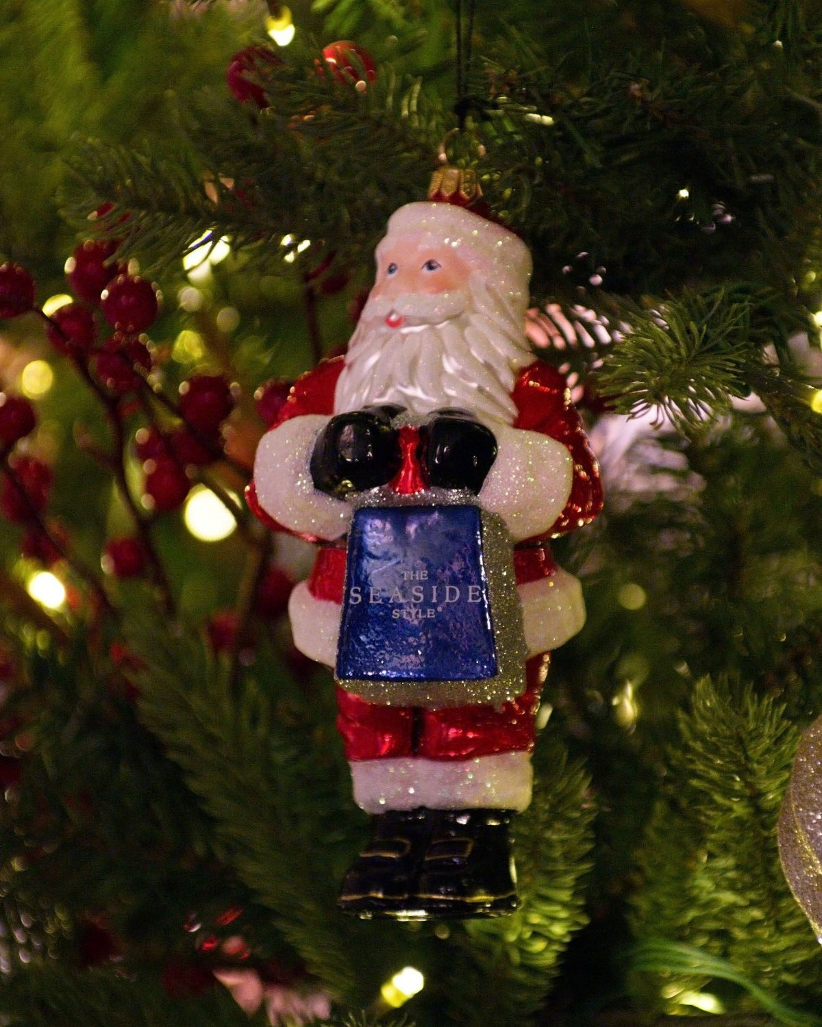 Seaside Collectible Santa Ornament