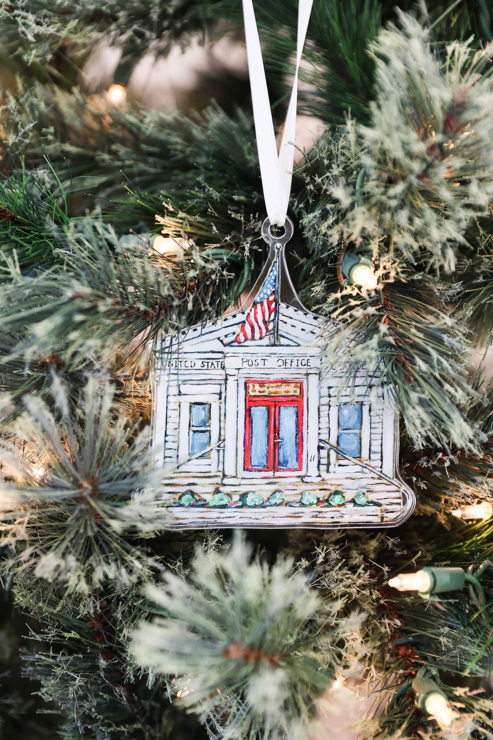 Seaside Florida Post Office Acrylic Ornament The Seaside Style