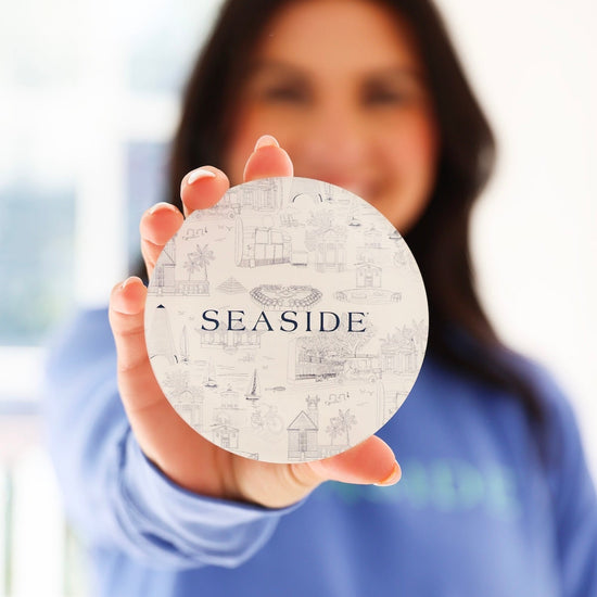 Seaside Florida Toile Coasters Tart by Taylor The Seaside Style