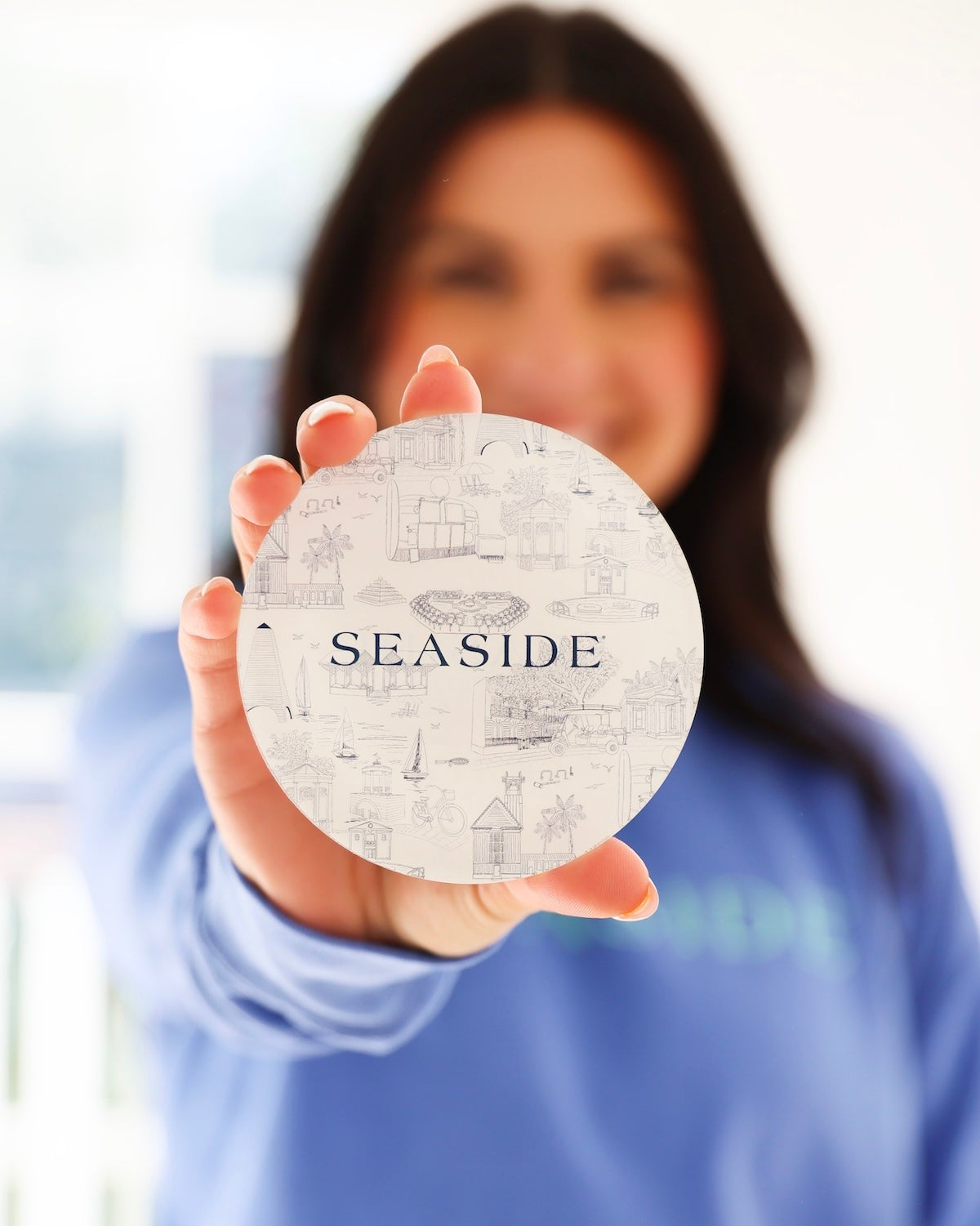 Seaside Florida Toile Coasters Tart by Taylor The Seaside Style