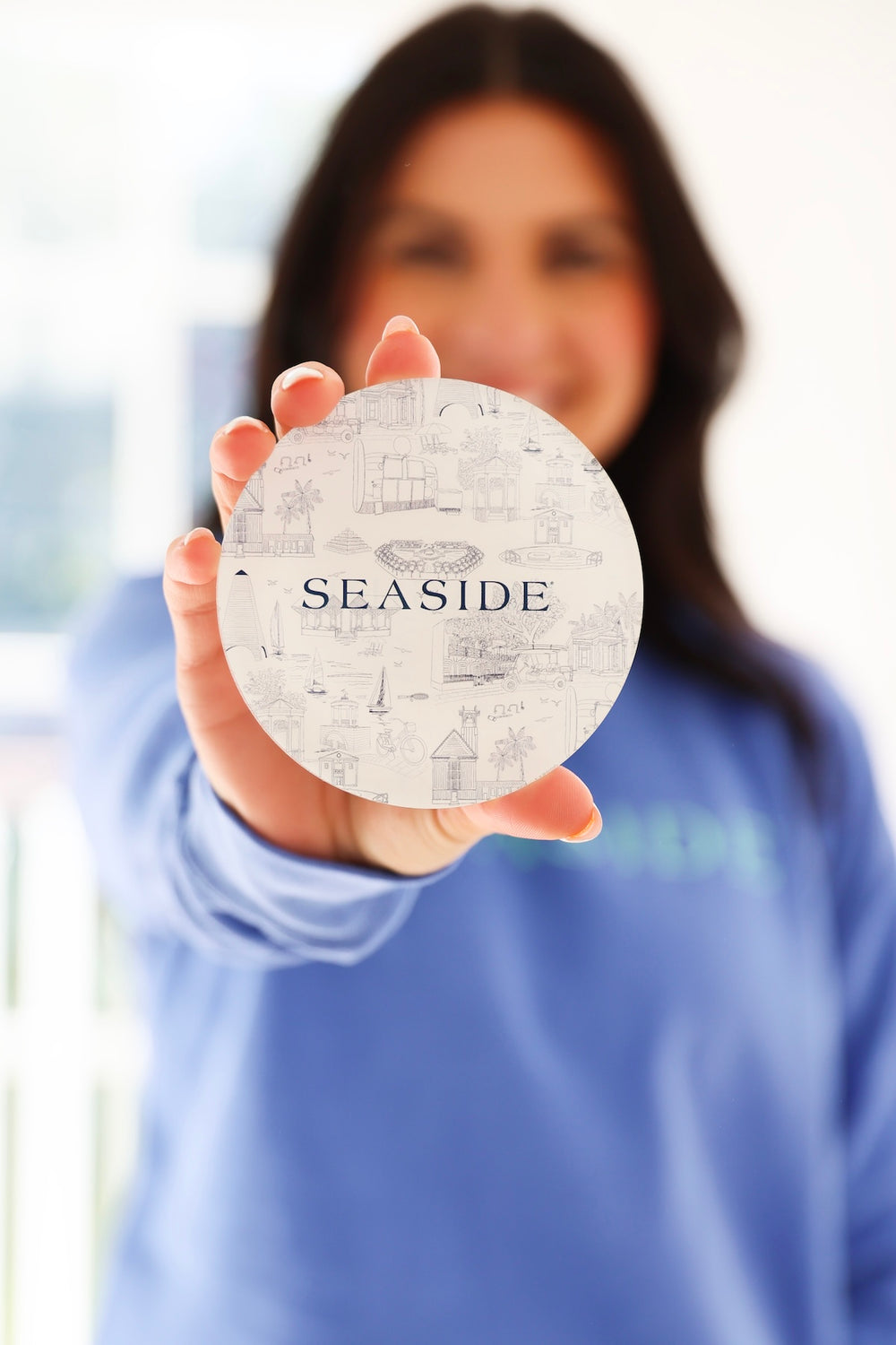 Seaside Florida Toile Coasters Tart by Taylor The Seaside Style