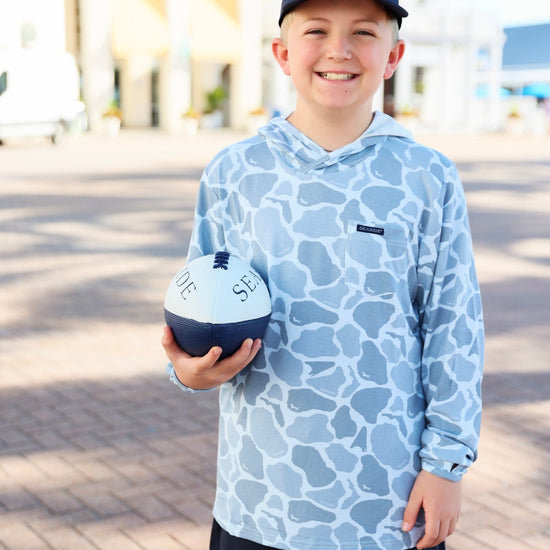 Seaside Junior Football Navy and white