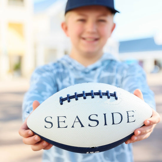 Seaside Junior Football Navy and white