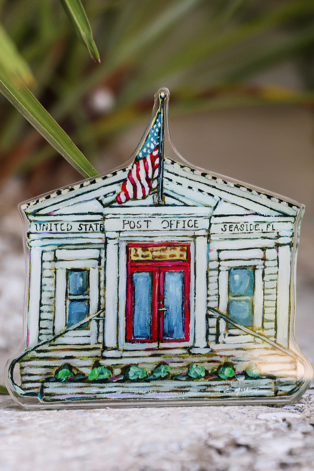 Seaside Post Office Acrylic Shelfie large 