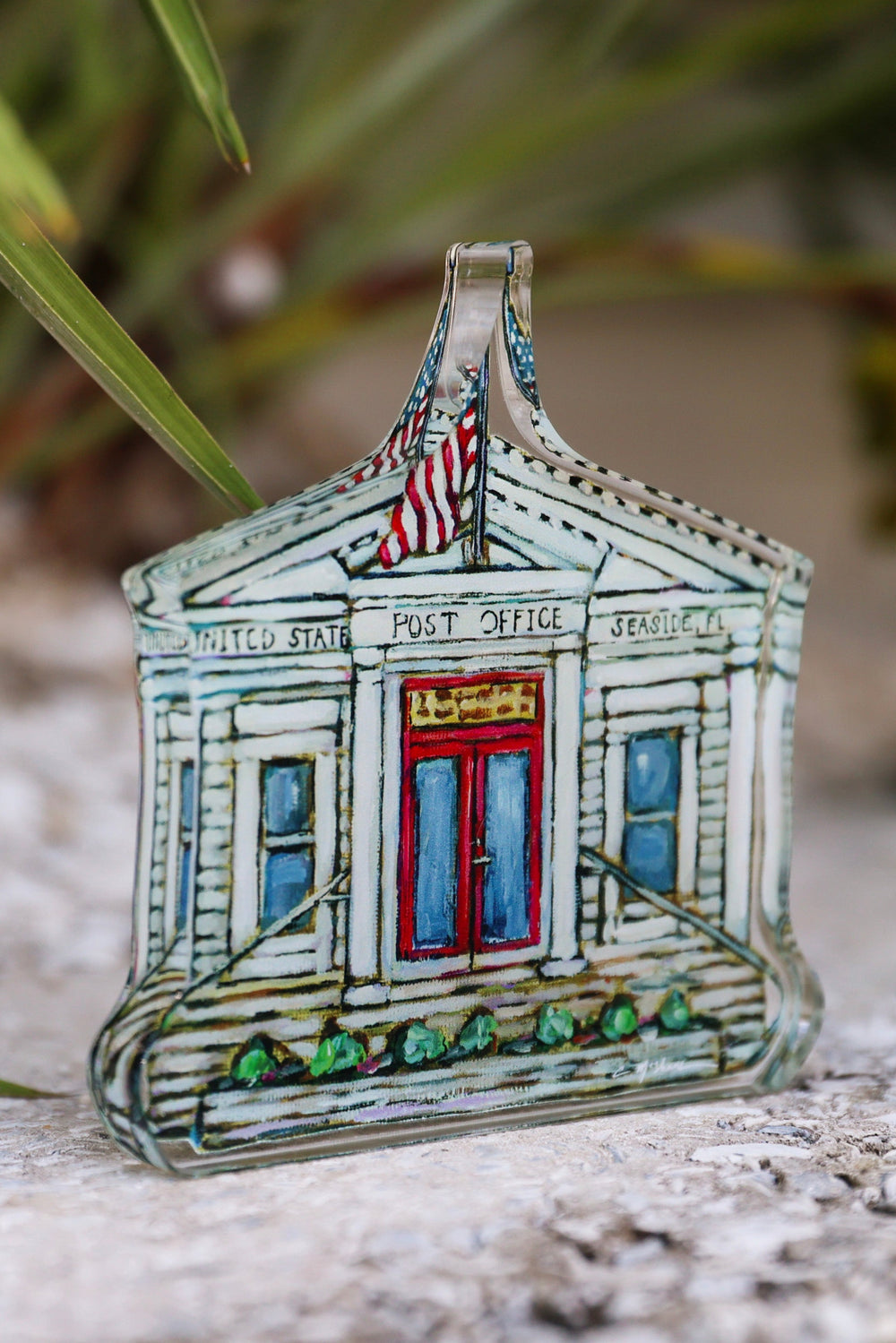 Seaside Post Office Acrylic Shelfielarge 