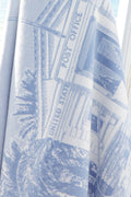 Blue and White Seaside Post Office ChappyWrap Blanket 