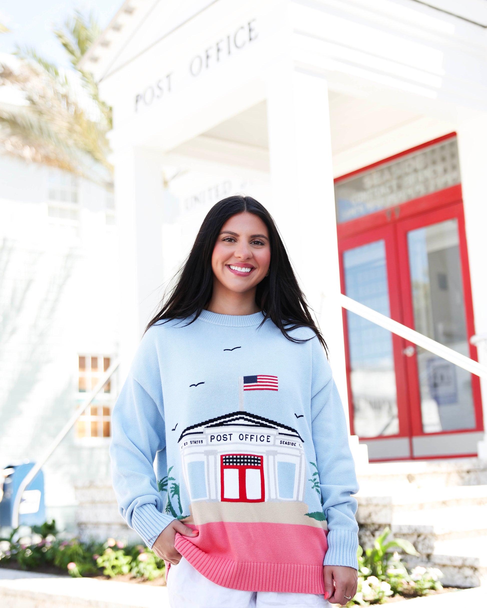 Seaside Post Office Sweater Ellsworth and Ivey 30A