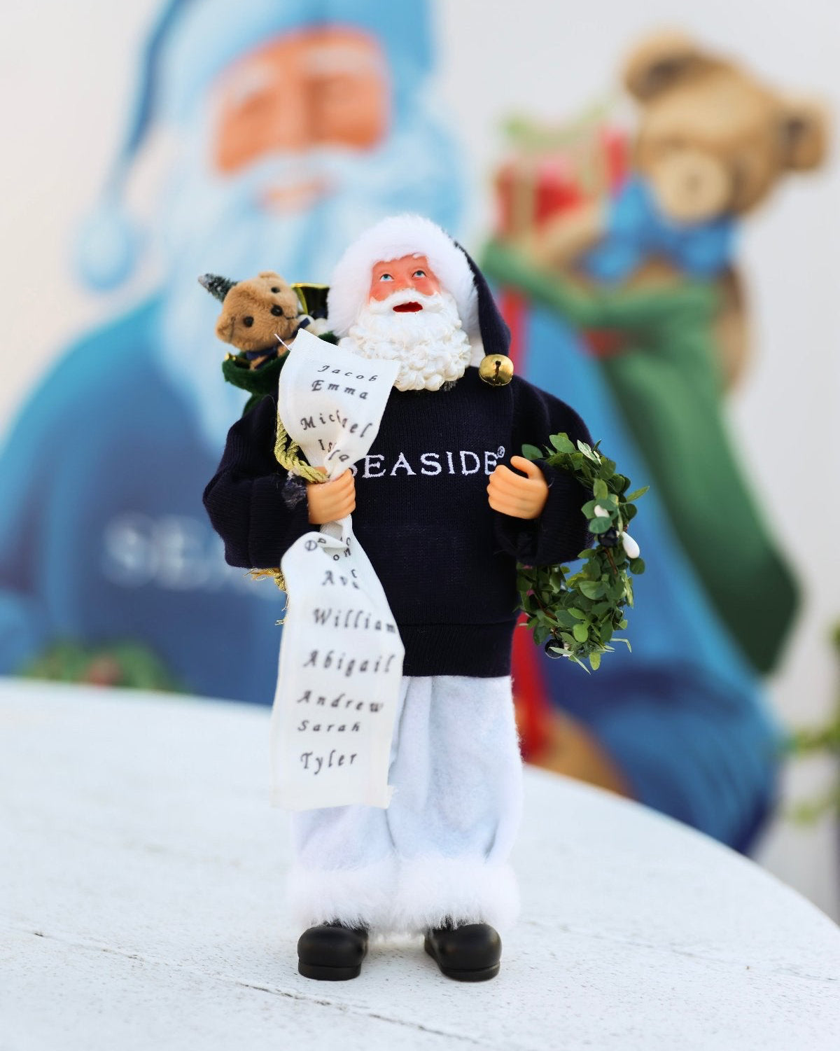 Seaside Santa in Navy Seaside Sweater