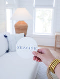 White Seaside Stone Coaster