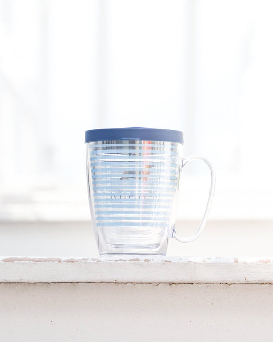 Seaside Stripe Tervis Mug with Lid