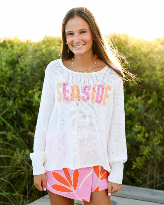 Sherbet Seaside Cotton Sweater Seaside Florida 30A