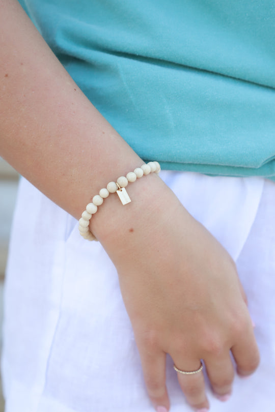Riverstone Promise Bracelet with Seaside Tag