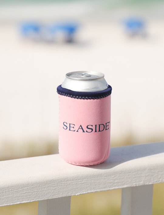 Pastel Pink Seaside Can Insulator
