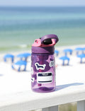 Mini Eggplant Seaside Sticker Bottle