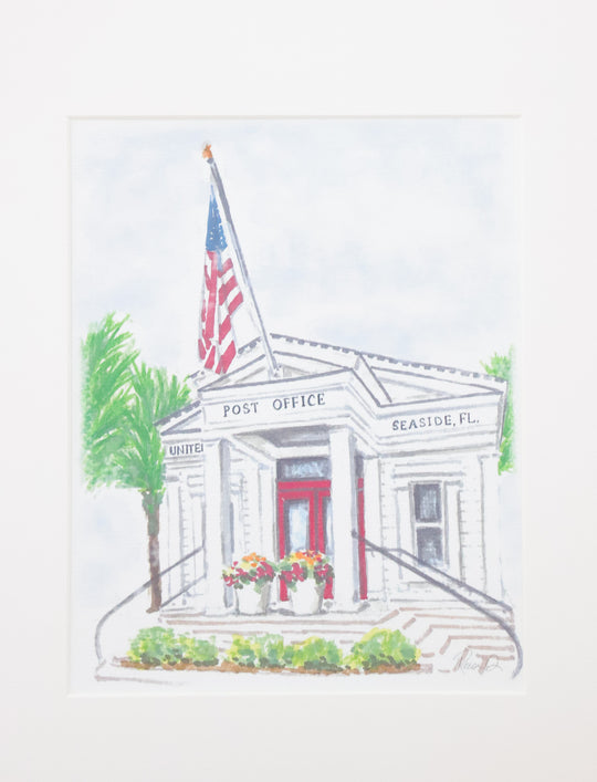 Seaside Post Office Print