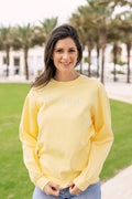 Butter Yellow Seaside Unisex Sweatshirt